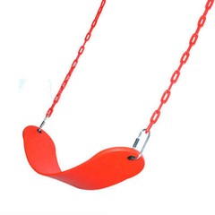 (2x) RED Swing Set Seat Durable Vinyl Coated Chains 120 lb Capacity Playground