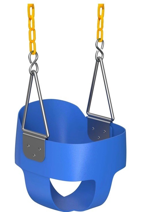 NEW Jungle Gym KingdoToddler Swing – Heavy Duty, High Back Full Bucket Baby Seat