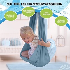 Sensory Swing for Kids Indoor Ceiling/Outdoor Tree Hanging Kit – Therapeutic …