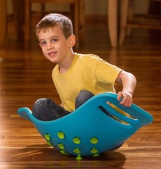 Fat Brain Toys Teeter Popper Balance Board Indoor Play Fun Skills Strength