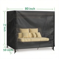 Outdoor Swing Covers 3 Seater Waterproof Patio Hammock Garden Porch Swing Cov…
