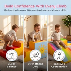 Foam Climbing Blocks Toys Indoor Toddlers Ages 1-4