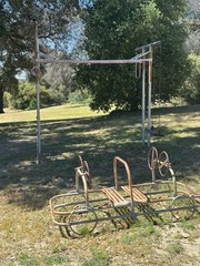 Vintage 1950’s Steel 2-Seater Car 5ft X 2ft School Playground Equipment