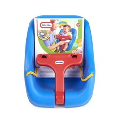 2-In-1 Baby Toddler Swing High Back Durable Indoor Outdoor Play W/ Safety Straps