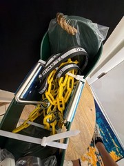 TL Swing Full Bucket Toddler Swing with Yellow Plastisol-Coated Chains
