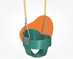 Baby Swing Outdoor – Heavy Duty Toddler Swing Accessories, High Back, Full – NEW