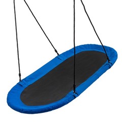Topbuy 60″ Flying Saucer Tree Swing Set Outdoor Oval Swing Adjustable Hanging