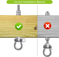 Dolibest Swing Hangers with Bearing – 4 Pack Stainless Steel 304 Hardware Hooks