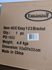 Eastern Jungle Gym ACC Easy 123 Bracket. No Instructions
