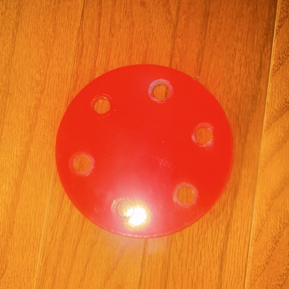 Red Metal Dome Climbing 6 Holes