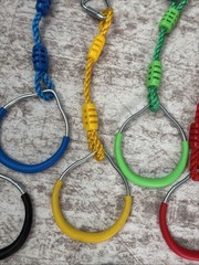 Ninja Rings Monkey Bars Swing Trapeze Bar Playground Swingset Rings Ninja Course