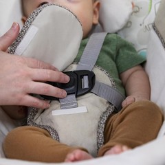 Soothe n Delight Compact Portable 6-Speed Plush Baby Swing Music 0-9M
