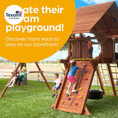 Swing Sets for Backyard, Monkey Bars & Swingset Accessories – Set Includes 18″ T