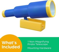 Durable Pirate-themed Telescope for Kids – Easy Install Playhouse Accessory