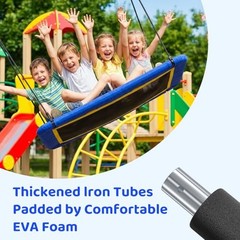 60” Rectangle Platform Tree Swing for Kids and Adults, Giant Flying Blue 02