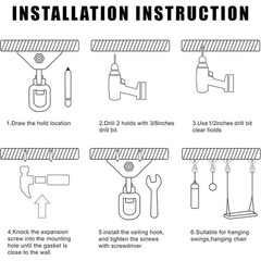 Heavy Duty Swing Hanger 304 Stainless Steel 1000lbs Capacity Easy Installation