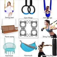 Silent Bearing Swing Swivel, 360° Rotational Device Hanging Accessory with Re…
