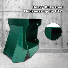 A-Frame End Swing Set Brackets – 2 Pcs Heavy Duty Carbon Steel Hardware with Mou