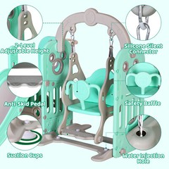 Toddler Slide and Swing Set Indoor Outdoor Playground kids Climber Slide Playset