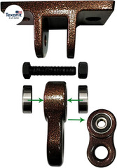 Heavy Duty Bronze Swing Hangers Screws Bolts Included over 5000 Lb Capacity Play