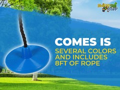 SWING SET STUFF CYCLONE SEAT WITH ROPE BLUE playground backyard accessories 0120