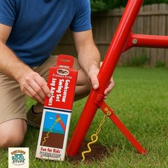 Flexible Flyer Corkscrew Swing Set Leg Anchors Outdoor Playset NEW Open Box