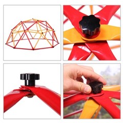 Geometric Dome Steel Frame Climber Outdoor Toddler Jungle Gym Play Set for Kids