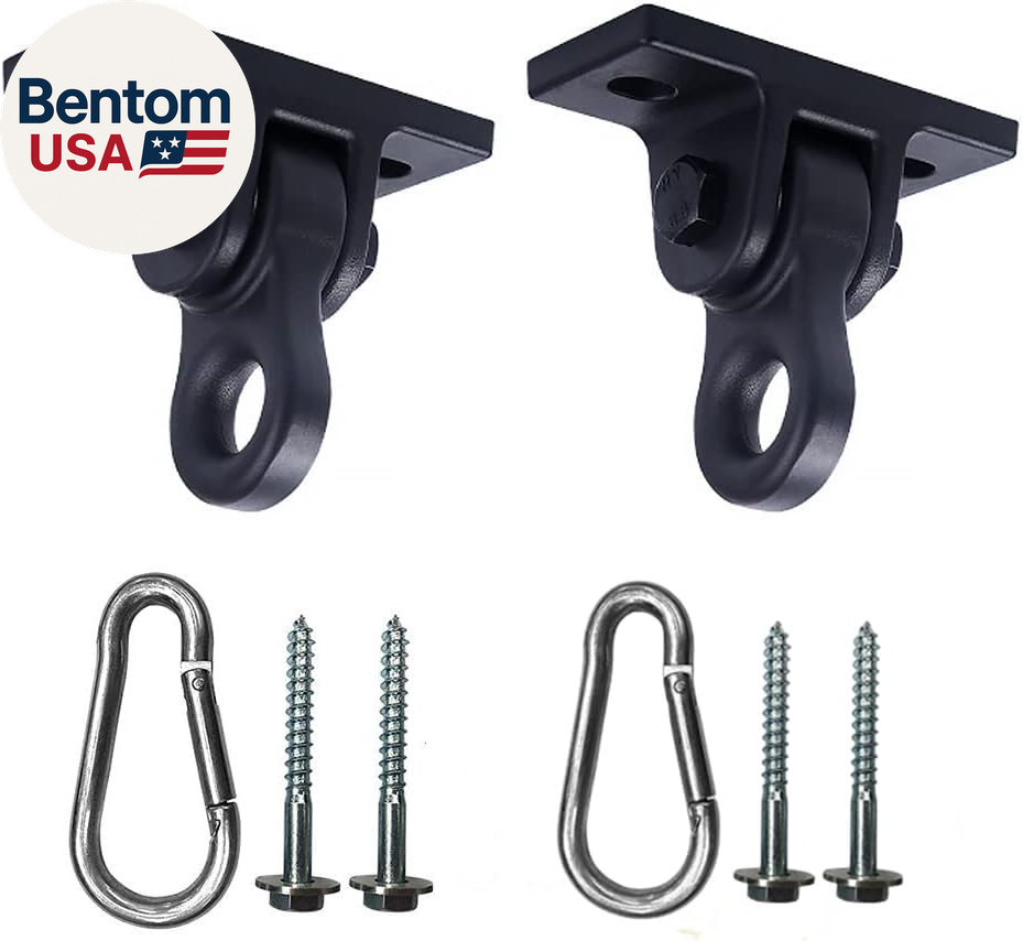 Heavy Duty Black Swing Hangers Screws Bolts Included over 5000 Lb Capacity Playg