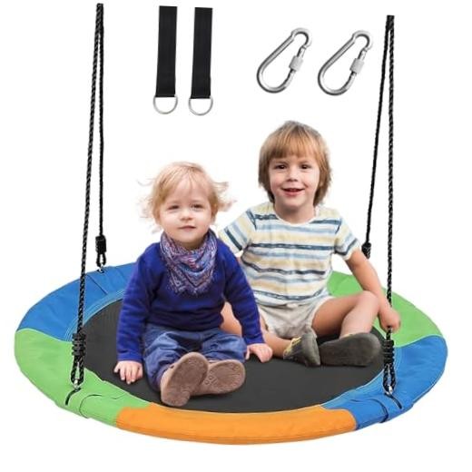 Tree Swings for Kids Outdoor, 40 Inch Diameter 600lb Weight & 3 colors