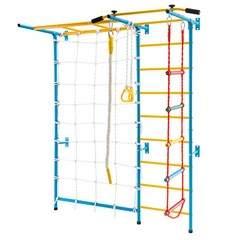 7 in 1 Kids Indoor Gym Playground Swedish Wall Ladder Children Home Climbing Gym