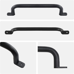 17 Inch Black Playground Accessories Safety Handles Set of 2 – Outdoor Steel Pla