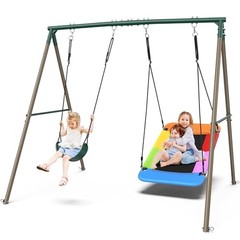 Heavy Duty Swing Set Hapfan 45in Saucer Belt