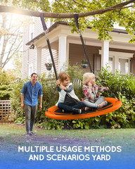 43″ Saucer Tree Swing for Kids Adult, 700Lbs Weight Capacity, Waterproof Flying