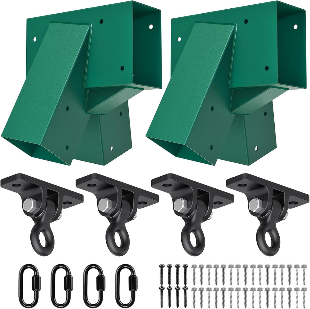 A-Frame Swing Set Brackets 2 Pcs Heavy Duty Swing Set Hardware with Swing Hanger