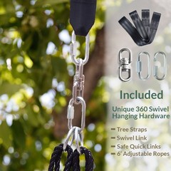 Clevr 40″ Outdoor Saucer Kids Tree Tire Swing, Camo