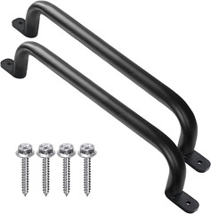 17 Inch Black Playground Accessories Safety Handles Set of 2 – Outdoor Steel Pla