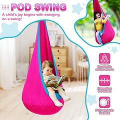 Swing Stand with Sensory Swing, Swing Frame with Pod Swing, X-Shaped Swing Set,