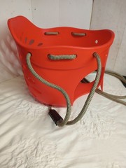 Toddler Swing High Back Full Bucket Infant Seat w/ Tree Straps (Red)