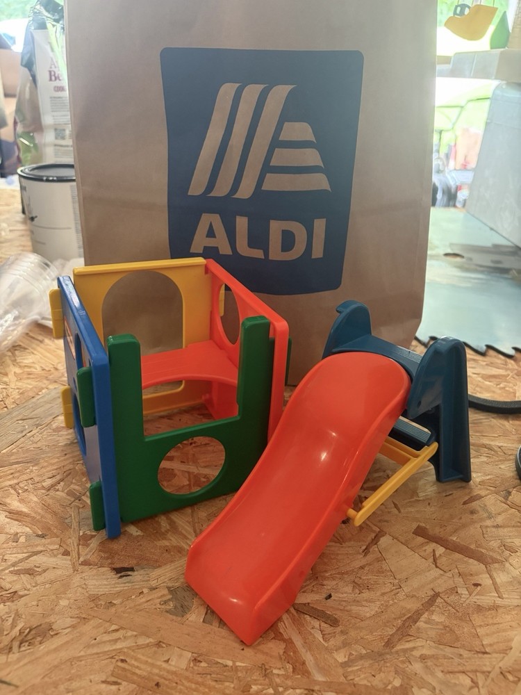 Little Tikes Dollhouse Playground Slide & Climber Play Gym Set with Swing