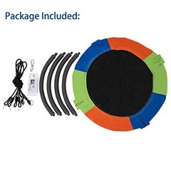 40″ Kids Saucer Tree Swing Set – Heavy-Duty Oxford Fabric, Steel Frame, 550 lb C