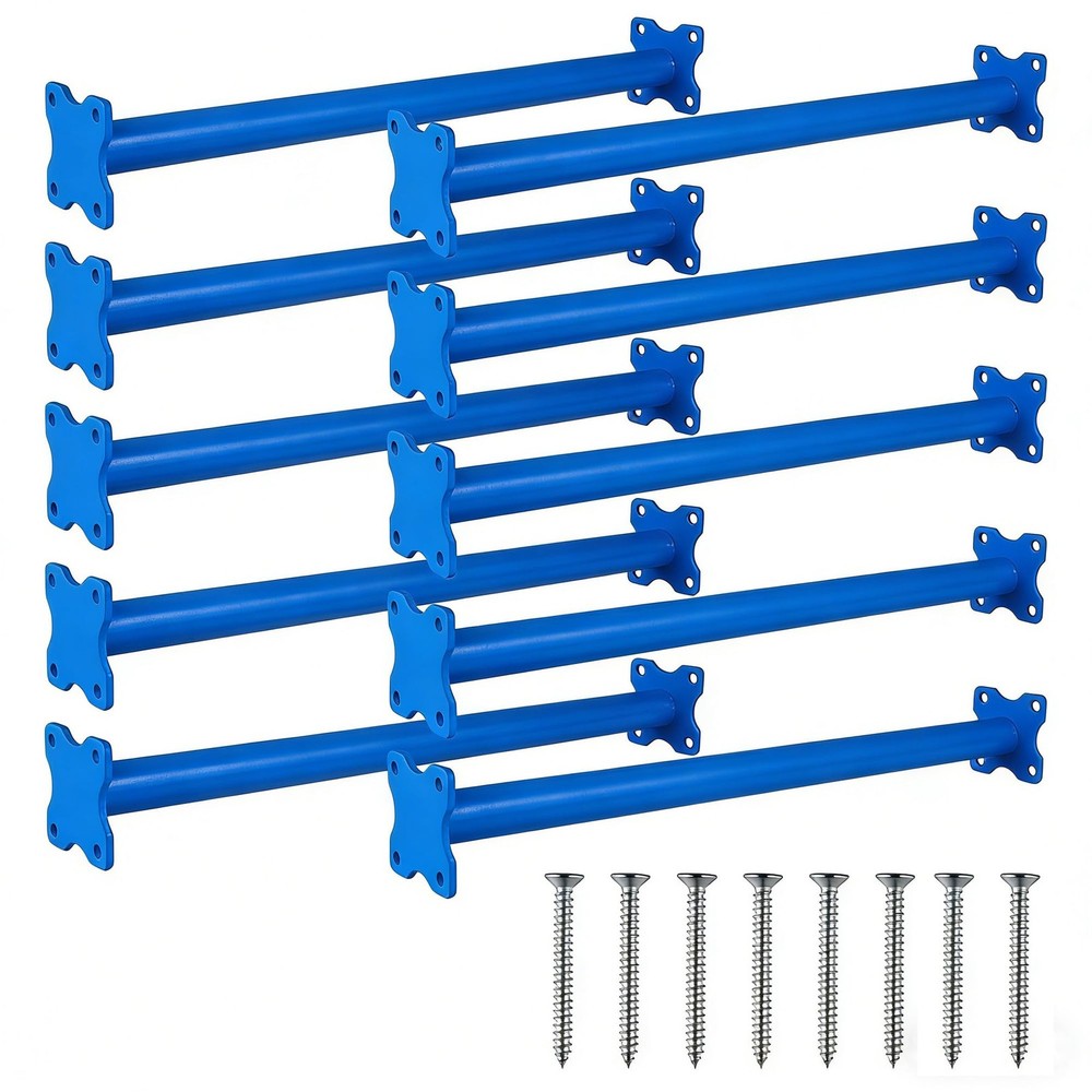 16.5 Inch Heavy Duty Steel Monkey Bars, 10 Pack Metal Ladder Rungs for Backya…