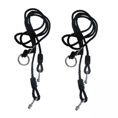 47 In. to 71 In. Adjustable 550 Lb. Capacity Saucer Swing Replacement Straps, Bl
