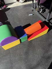 Kids Soft Play Climbing Blocks Foam Gym Set – 5 Piece Toddler Activity Set