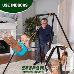 Acorn Adventures Toddler Swing Seat – Baby Bucket Swing for Outdoor Backyard & P