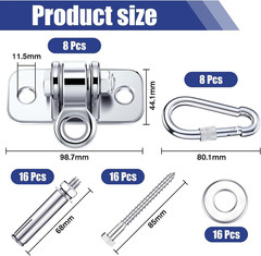 Heavy-Duty Swing Hangers Set for Indoor/Outdoor Use – 1800 Lb Capacity