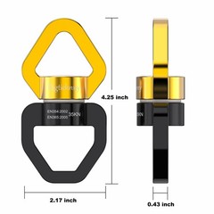 35KN Swing Swivel, Spinner for Indoor Outdoor Swings, Black Gold