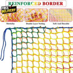 Climbing Cargo Net 6.5 X 9.8 Double Layers Playground Safety Net Kids Backyard..