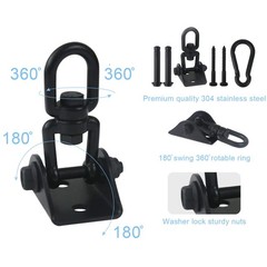 Hammock Hanging Kit 360° Rotating Hanging Chair Hardware 1000 lb Capacity