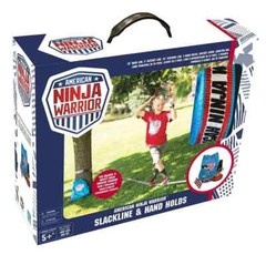 American Ninja Warrior Slackline and Hand Holds with Carrying Bag Ages 5+ NEW
