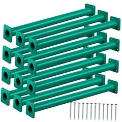 12 Pack Monkey Bars Swing Set Accessories Rods Playset Ladder 16.5 Inch Green